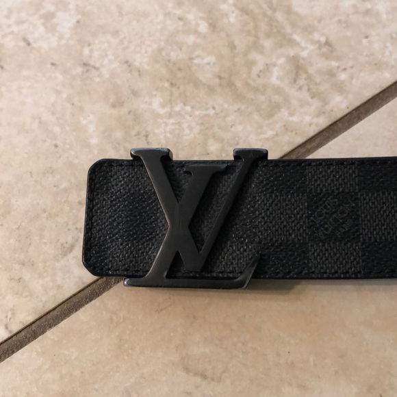LV INITIALES Graphite 40MM REVERSIBLE BELT - Picture 2 of 4